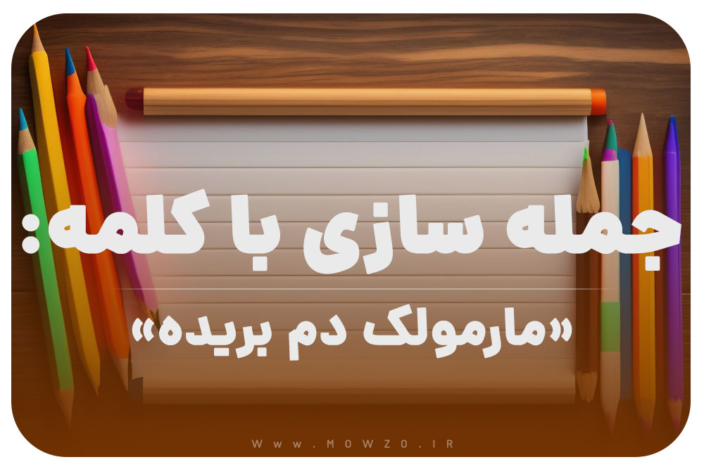 15 جمله سازی با کلمه (مارمولک دم بریده) برای کلاس دوم