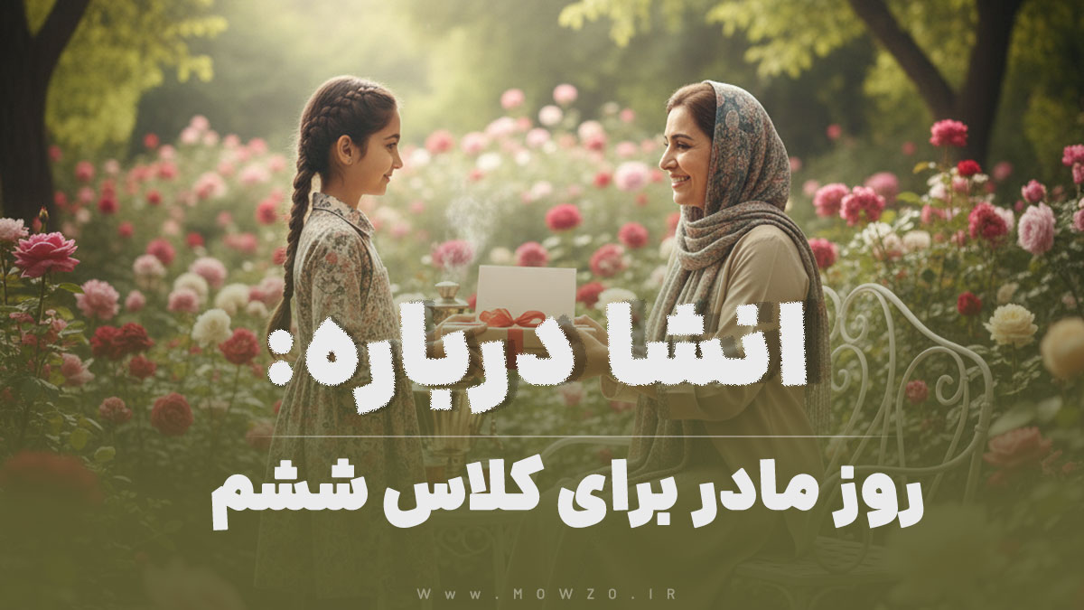 انشا درباره روز مادر برای کلاس ششم