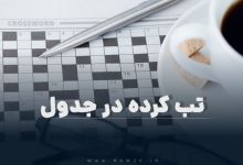 تب کرده در جدول