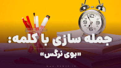 15 جمله سازی با کلمه (بوی نرگس) برای کلاس سوم