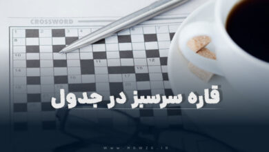 قاره سرسبز در جدول