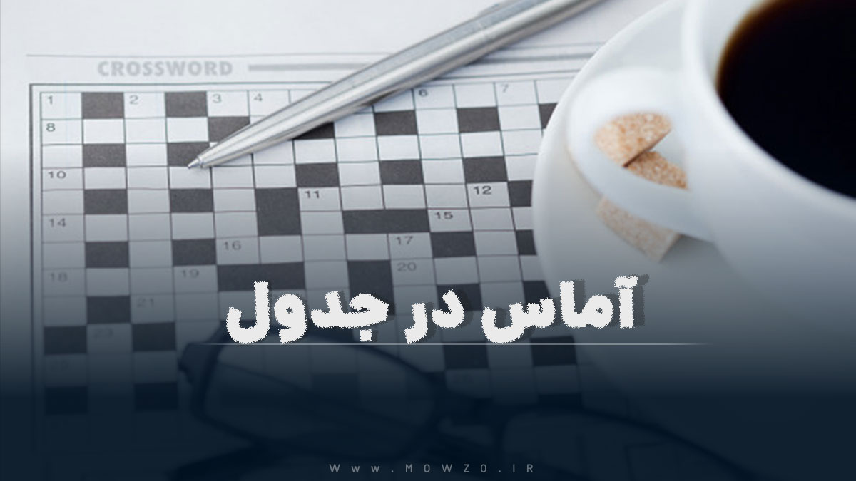 آماس در جدول