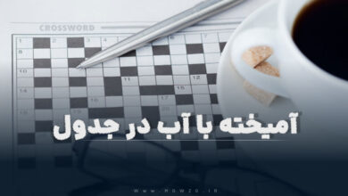 آمیخته با آب در جدول