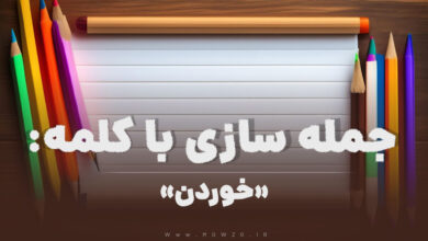 15 جمله سازی با کلمه (خوردن) برای کلاس دوم